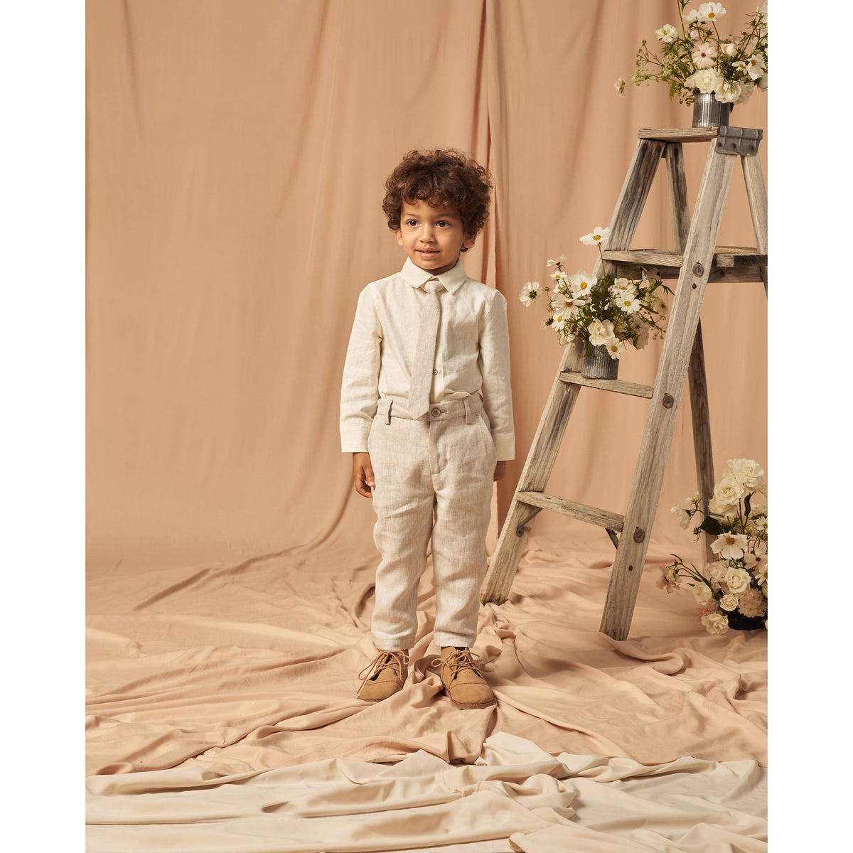 harrison button down || white