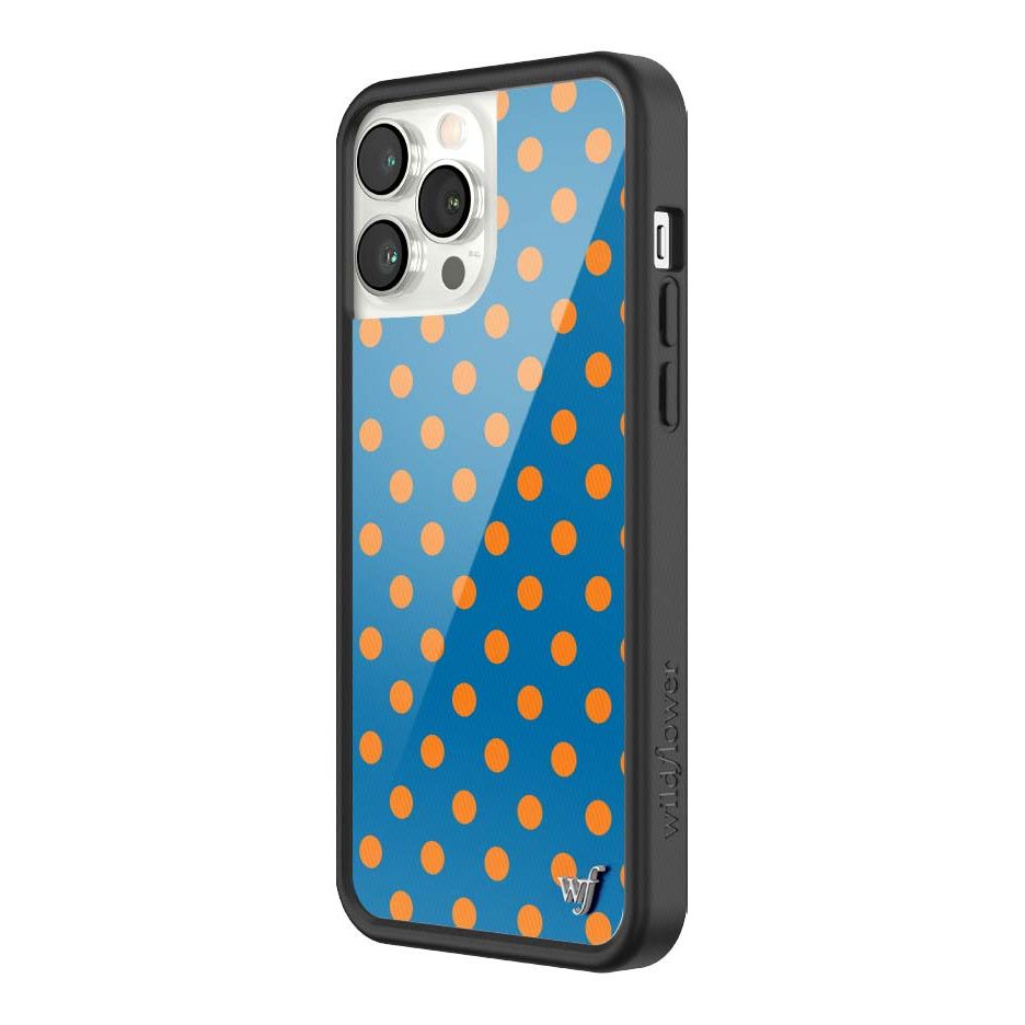 Polka Dot | Blue and Orange iPhone Case