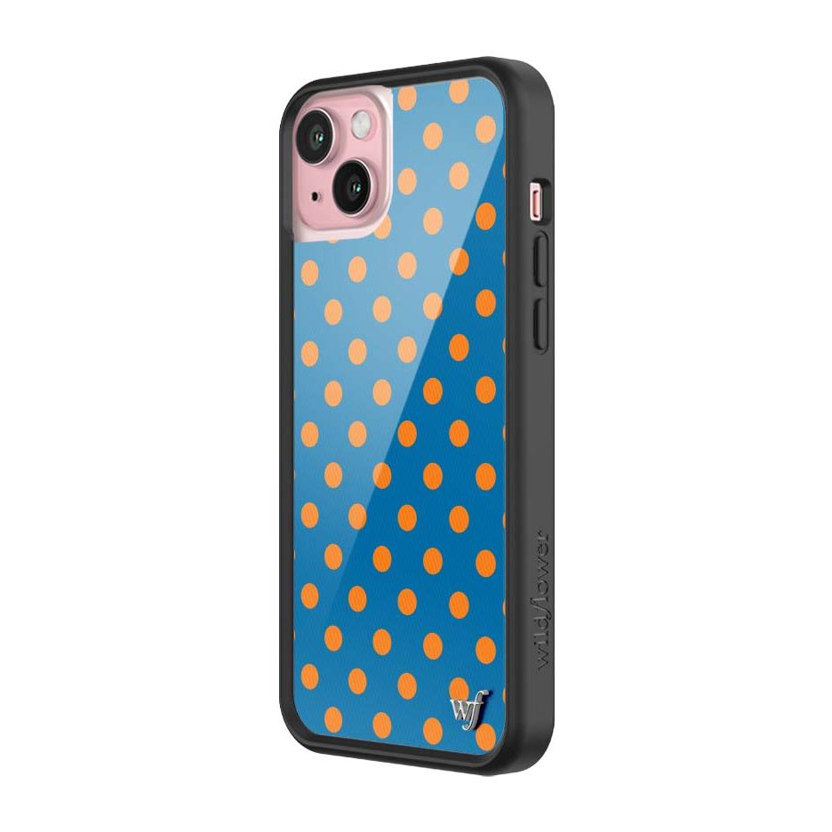 Polka Dot | Blue and Orange iPhone Case