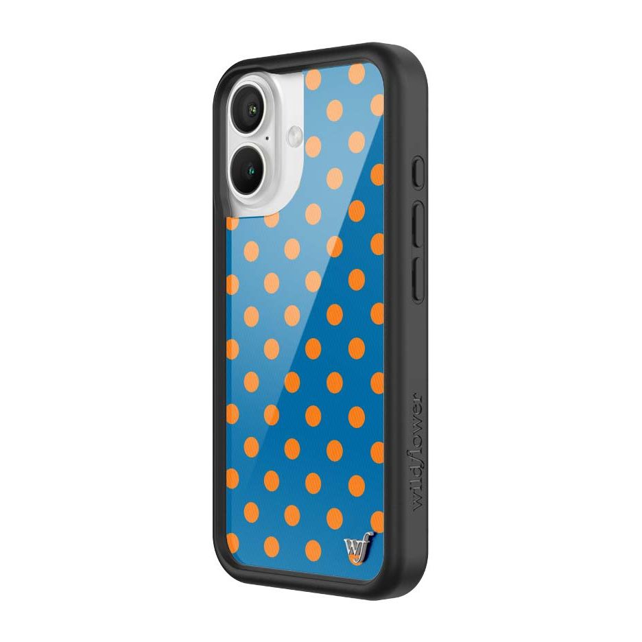 Polka Dot | Blue and Orange iPhone Case