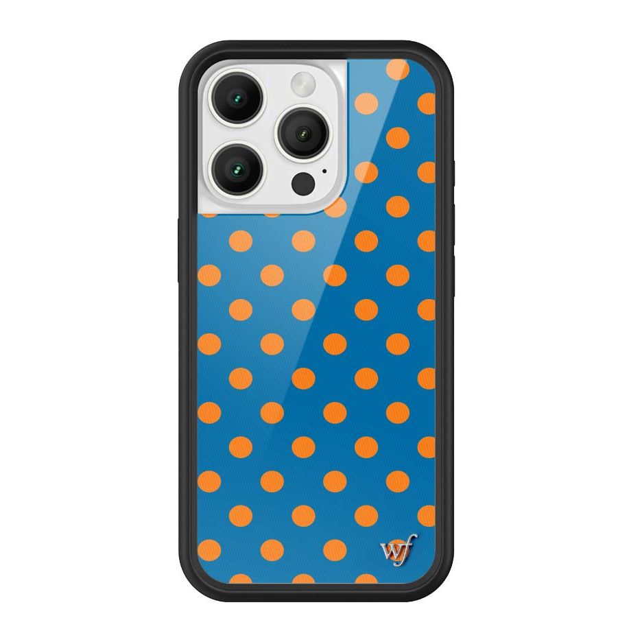 Polka Dot | Blue and Orange iPhone Case