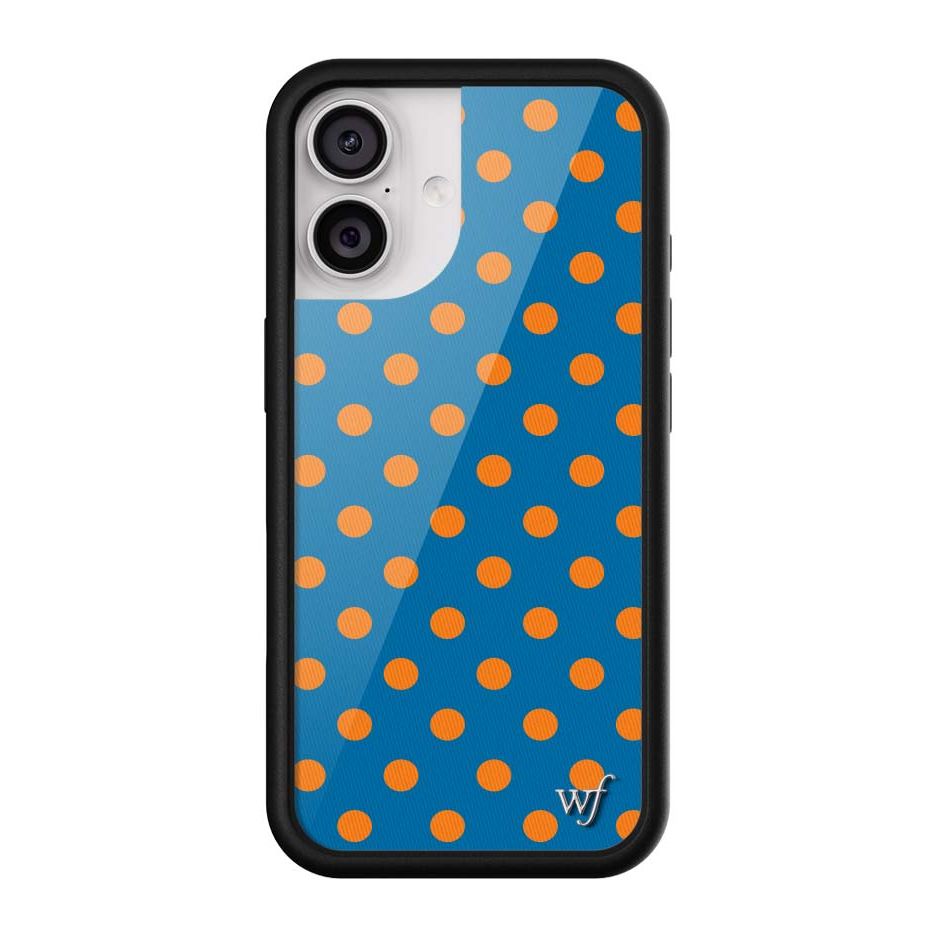 Polka Dot | Blue and Orange iPhone Case