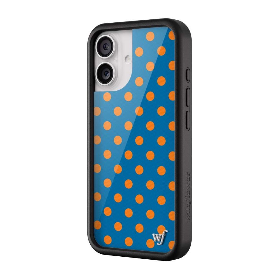Polka Dot | Blue and Orange iPhone Case