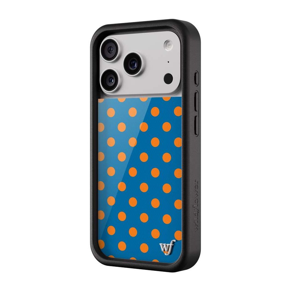 Polka Dot | Blue and Orange iPhone Case