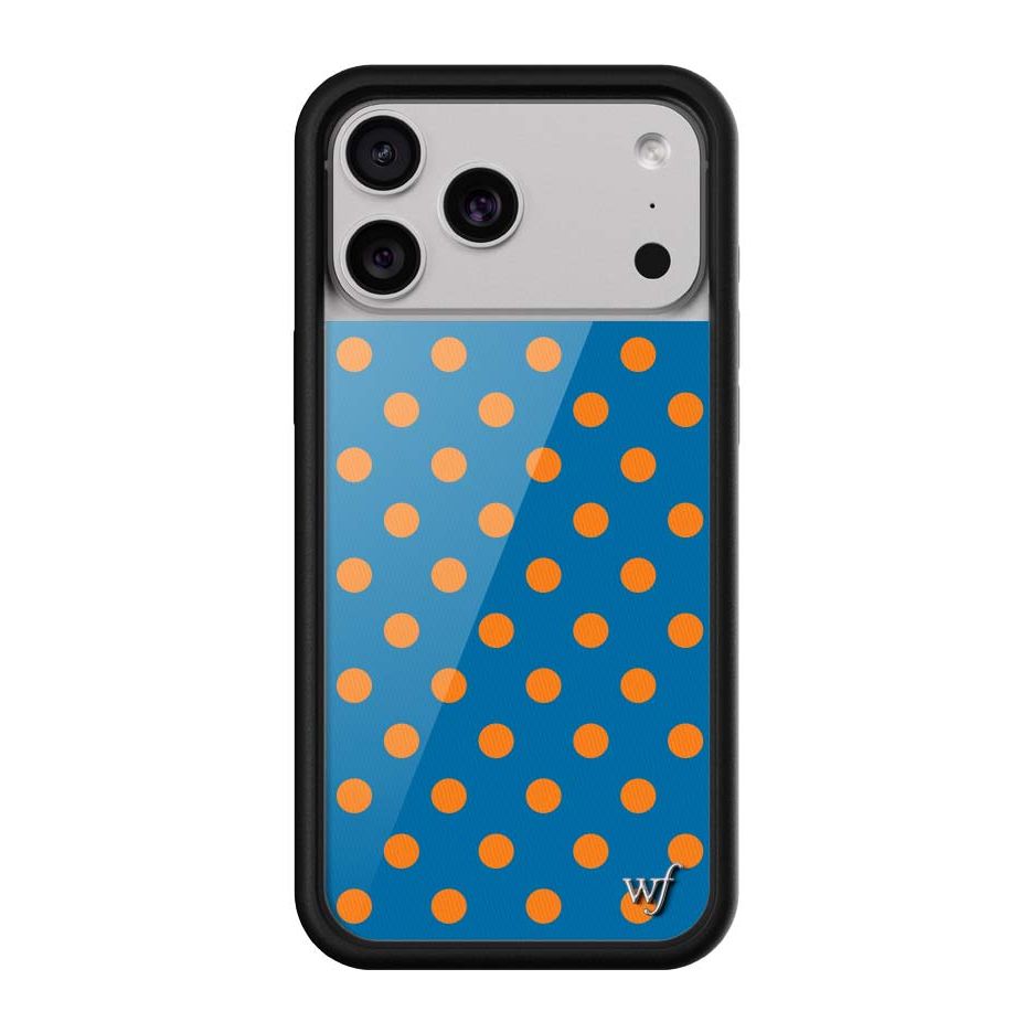 Polka Dot | Blue and Orange iPhone Case