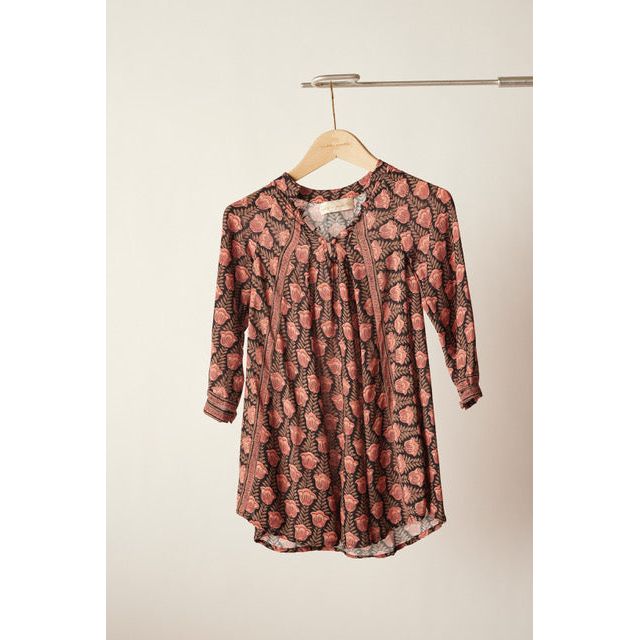 tulip print dress | kamari black