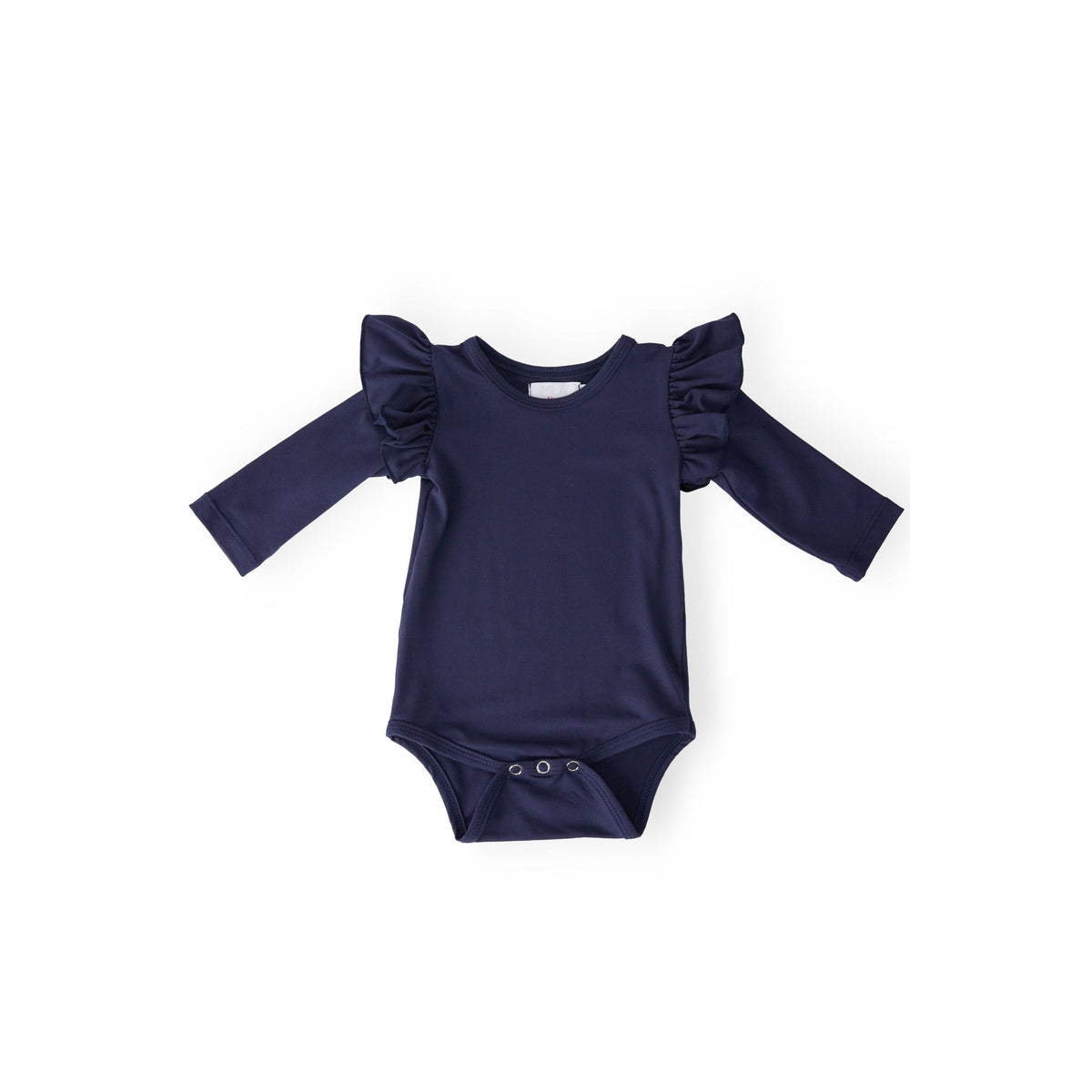 Navy L/S Flutter Bodysuit