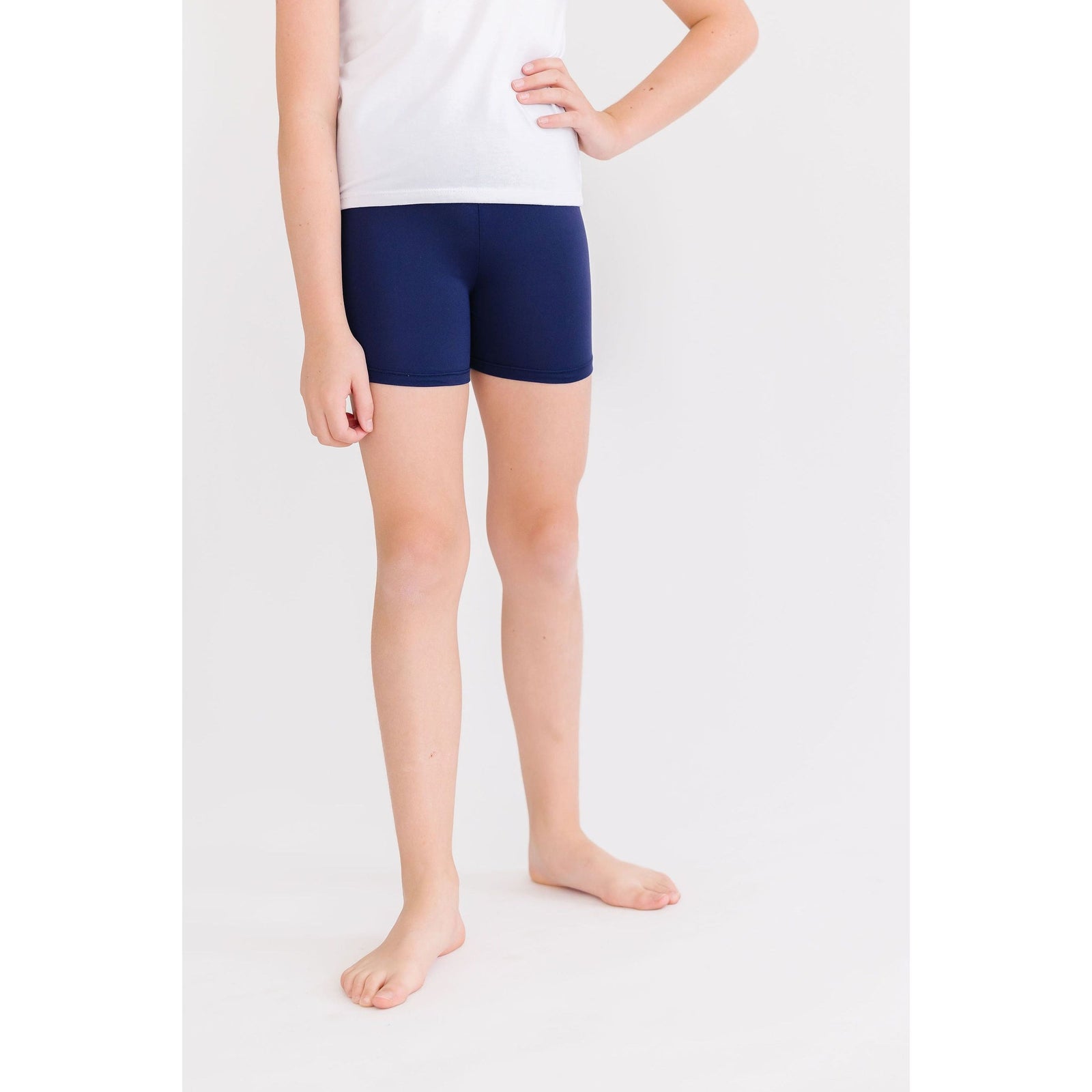 Navy Twirl Shorts