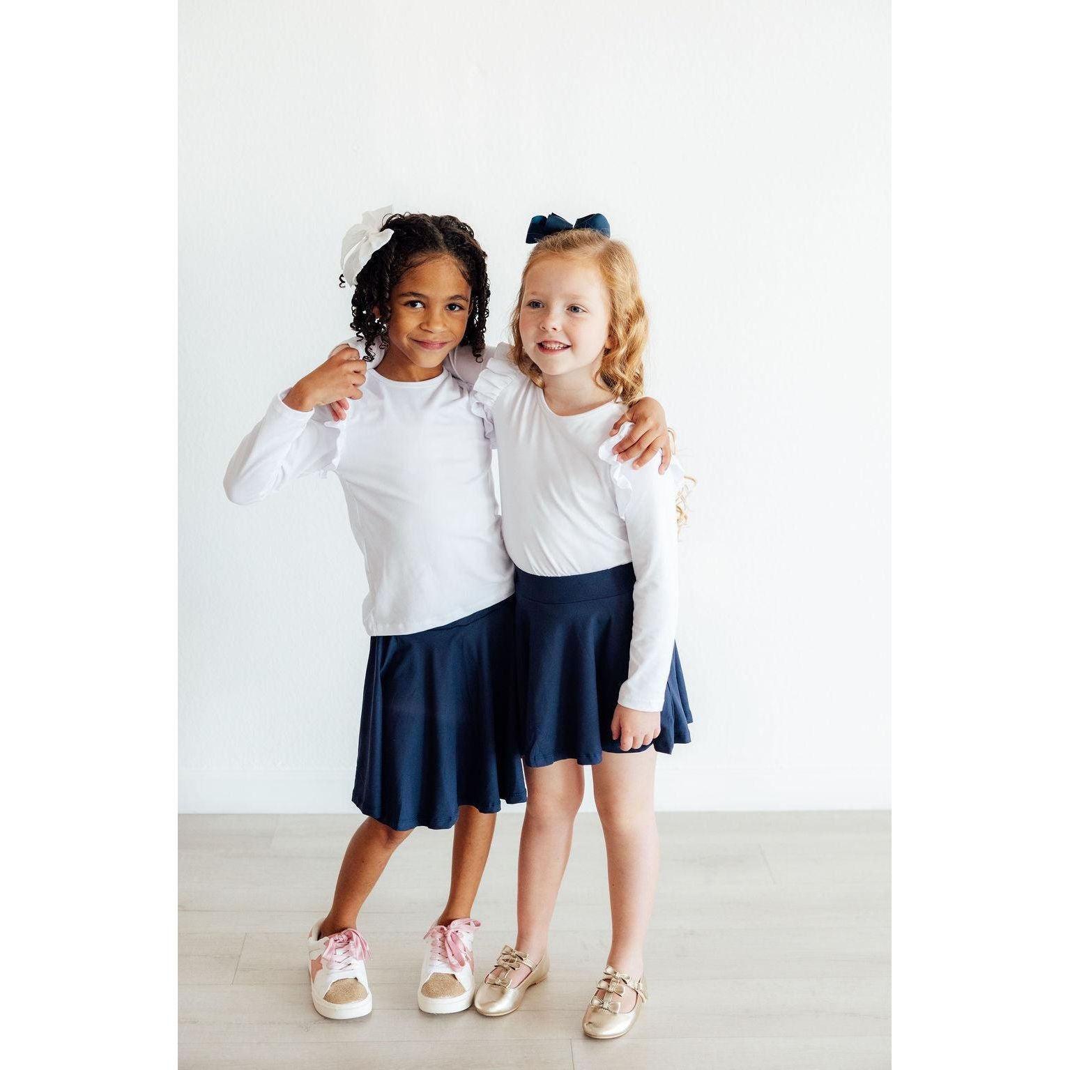 Navy Twirl Skort