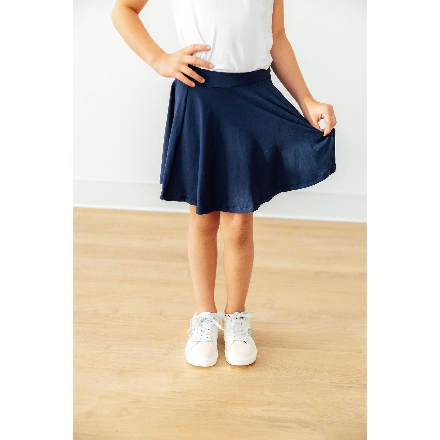 Navy Twirl Skort