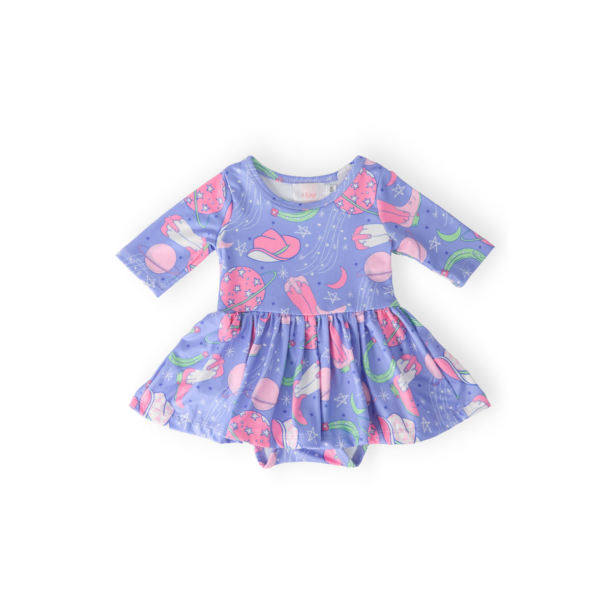 Neon Moon 3/4 Sleeve Twirl Bodysuit