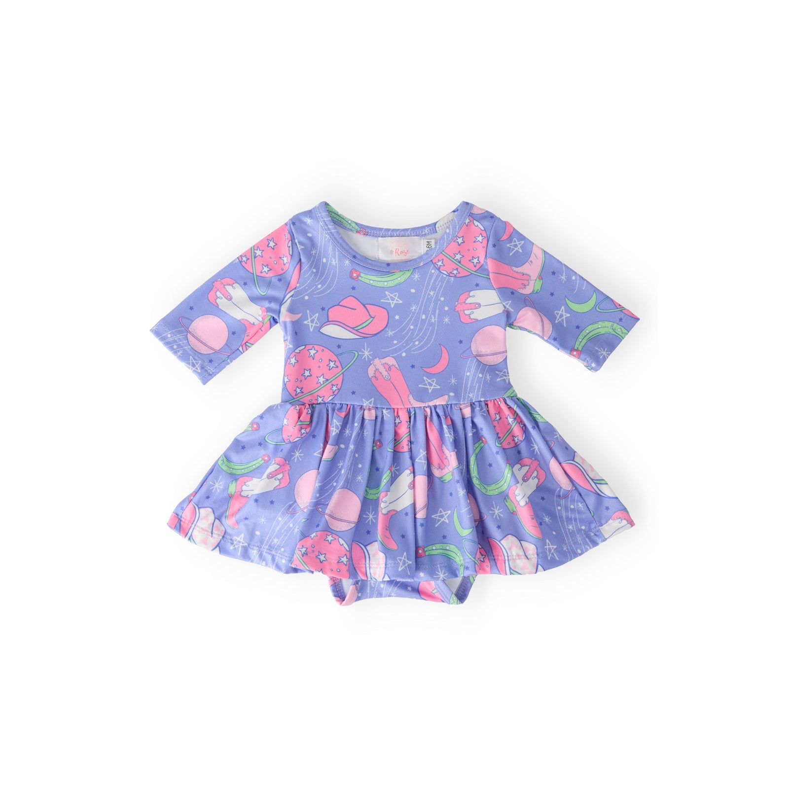 Neon Moon 3/4 Sleeve Twirl Bodysuit