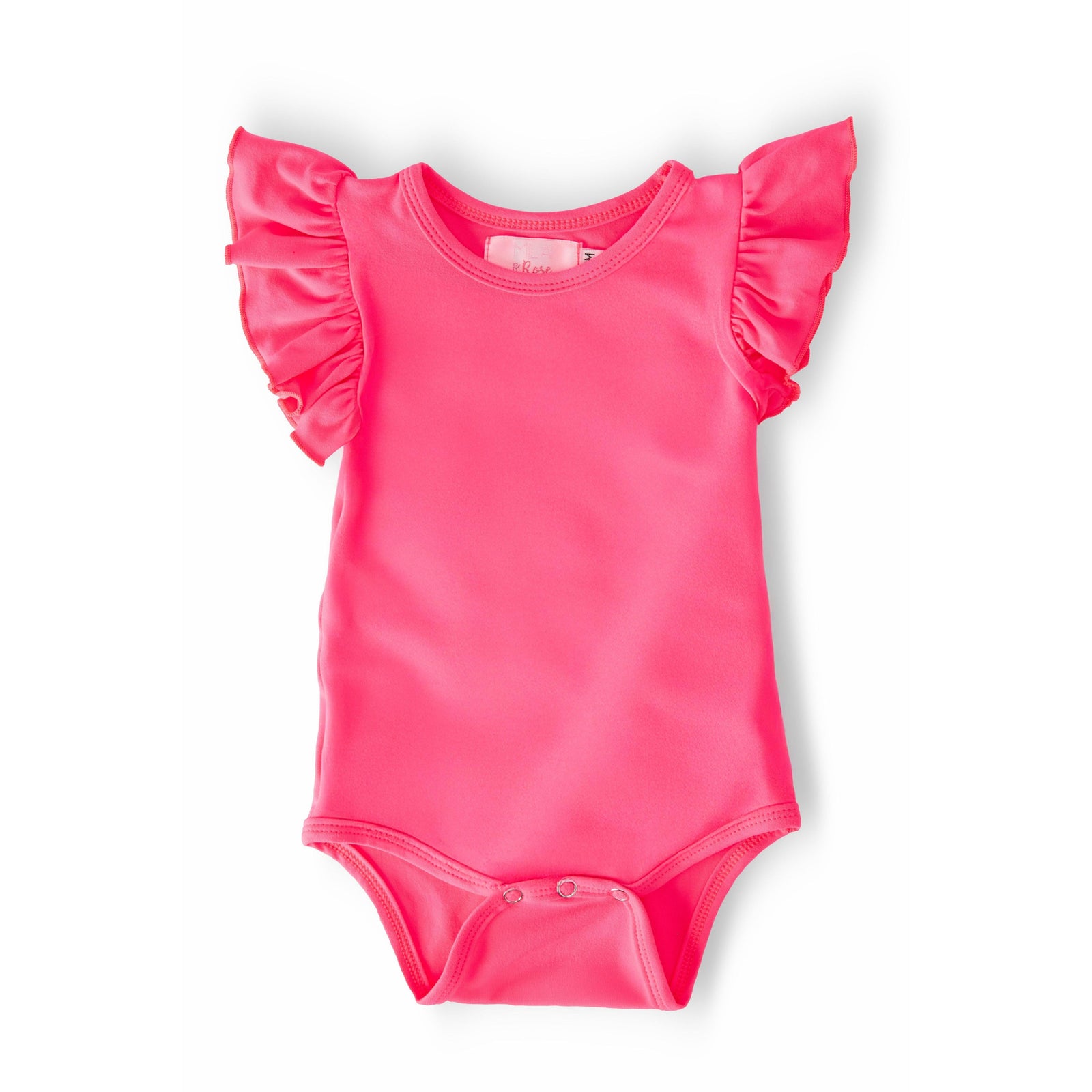Neon Pink S/S Flutter Bodysuit