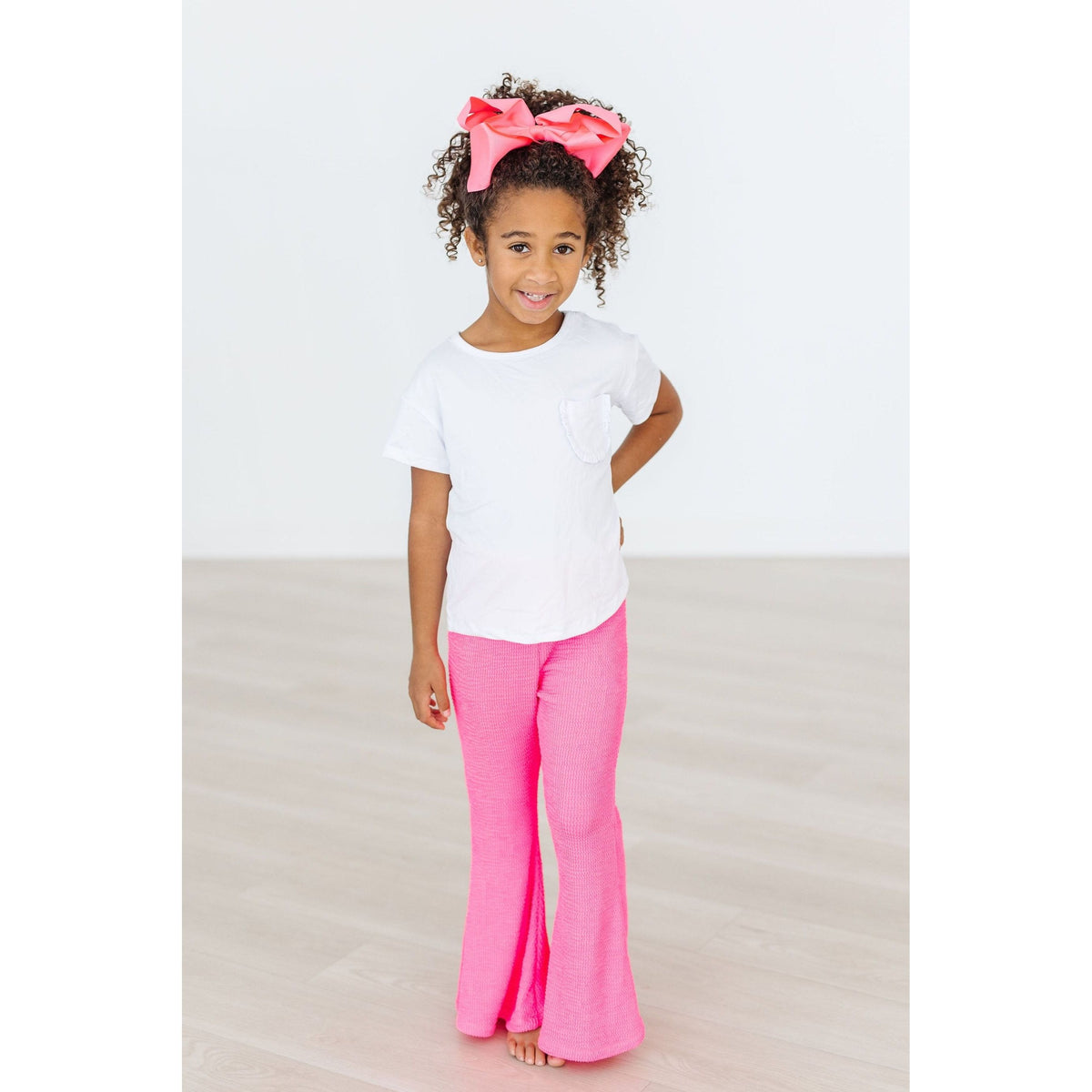 Neon Pink Scrunchy Bells