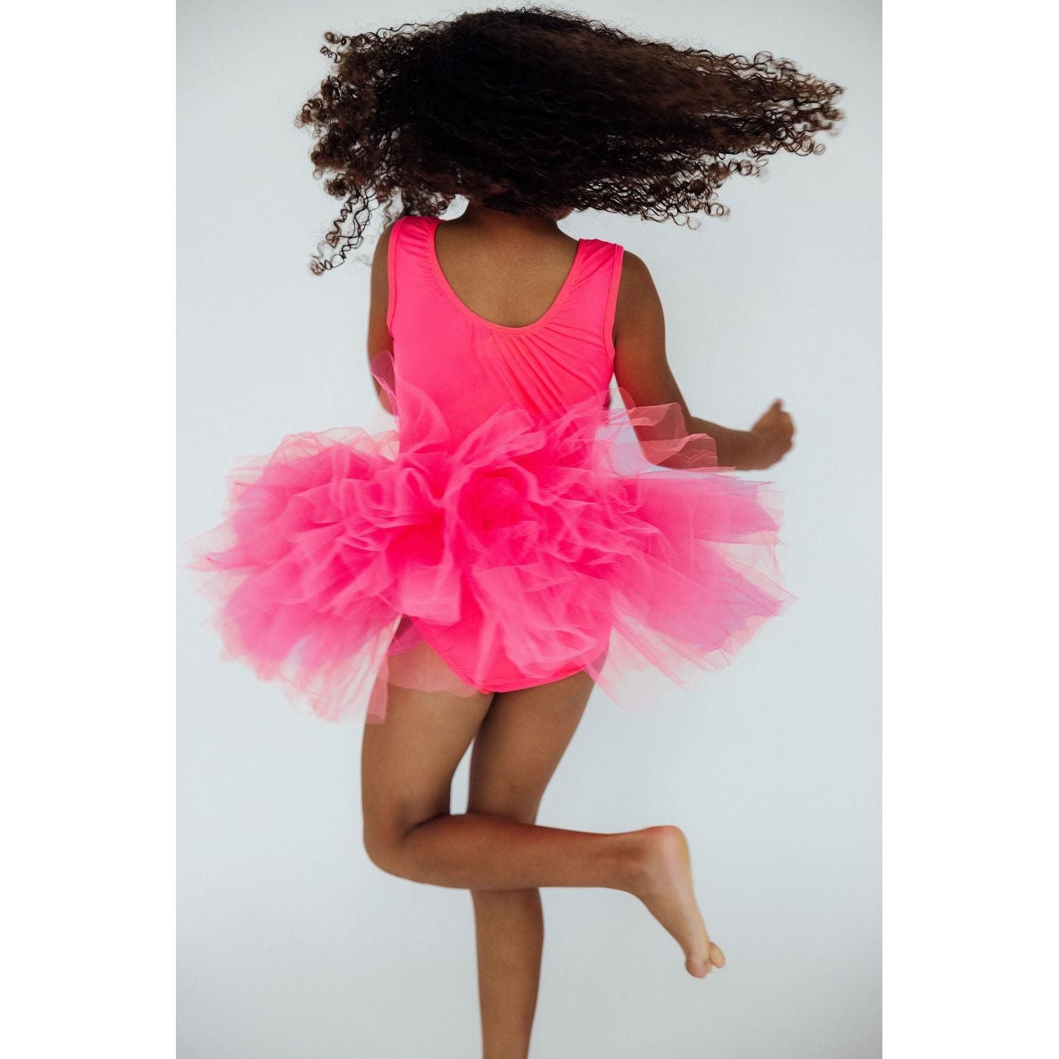 Neon Pink Tank Tutu Leotard