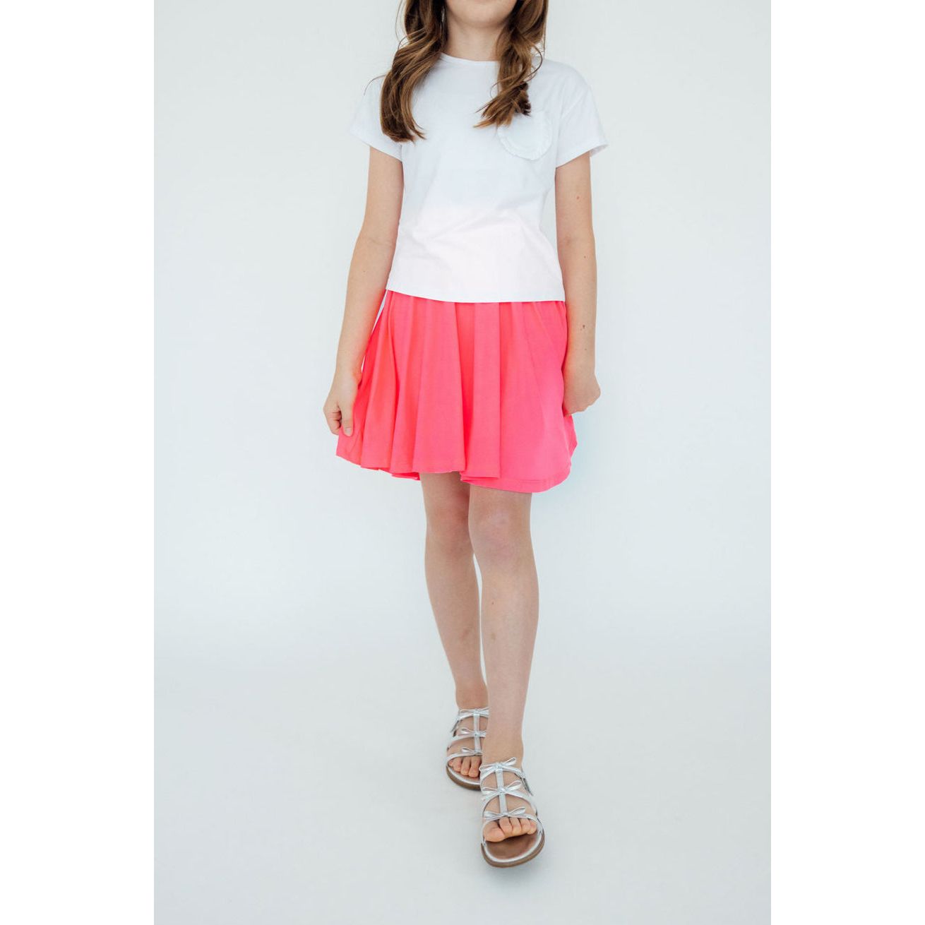 Neon Pink Twirl Skort