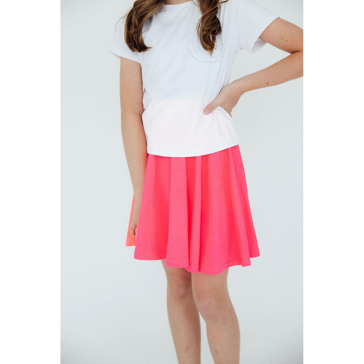Neon Pink Twirl Skort