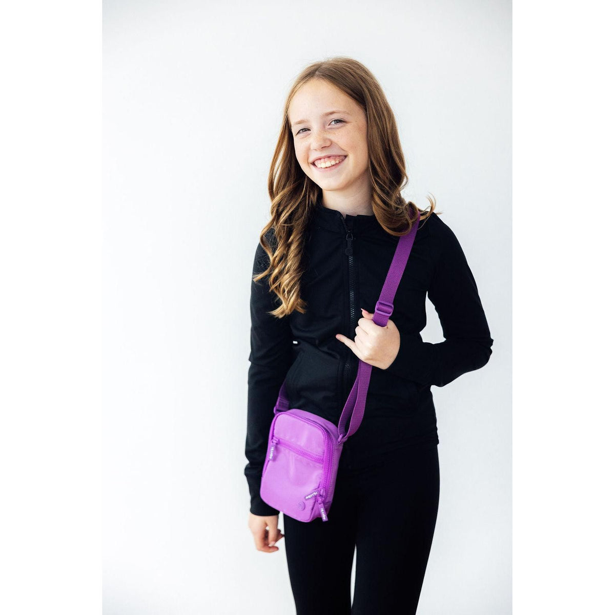 Neon Purple Crossbody Bag