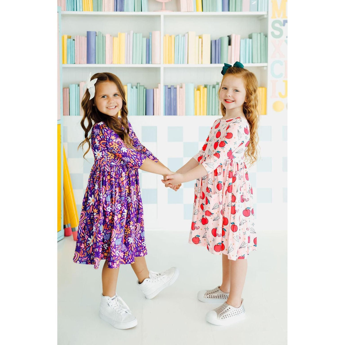 No Bad Days 3/4 Sleeve Pocket Twirl Dress