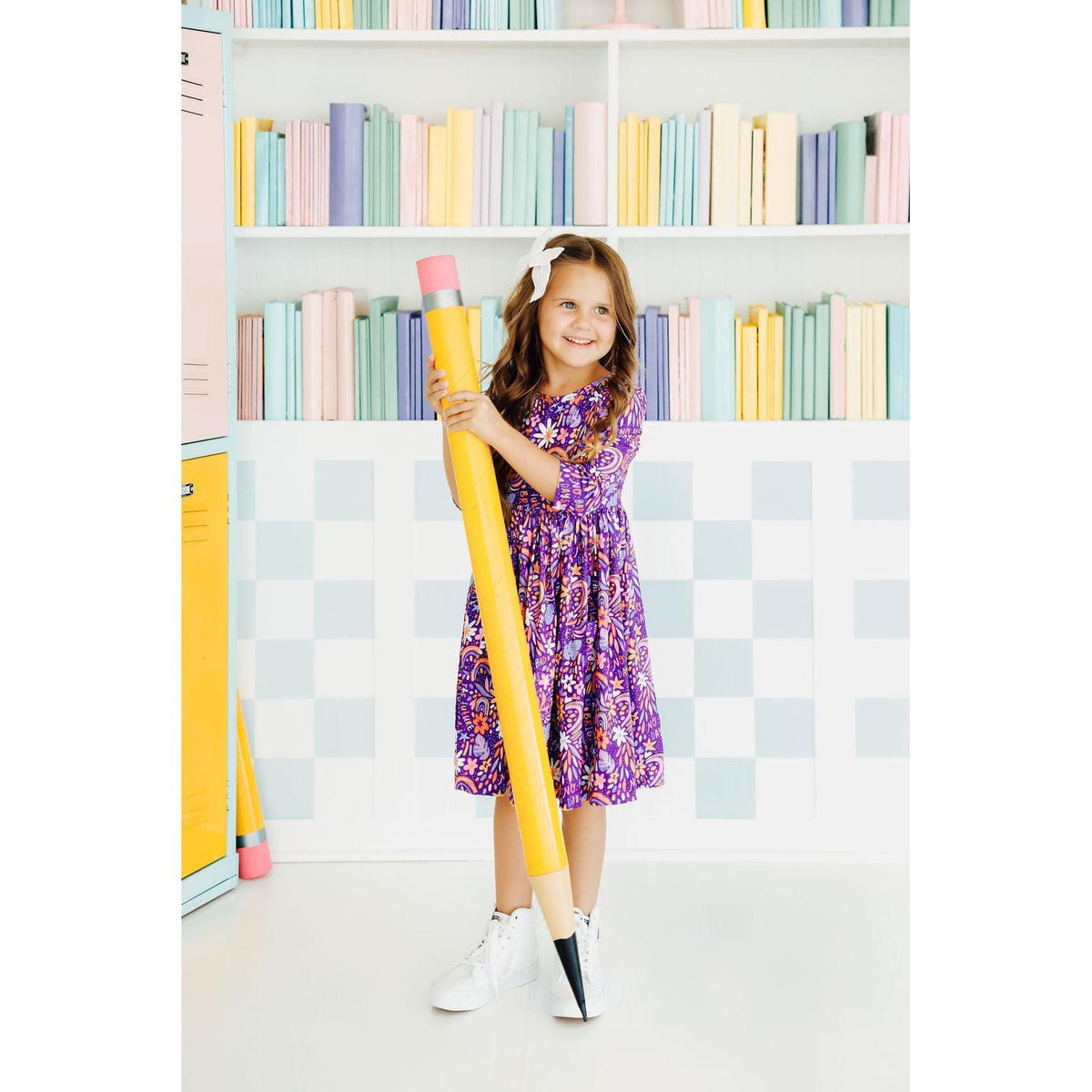 No Bad Days 3/4 Sleeve Pocket Twirl Dress