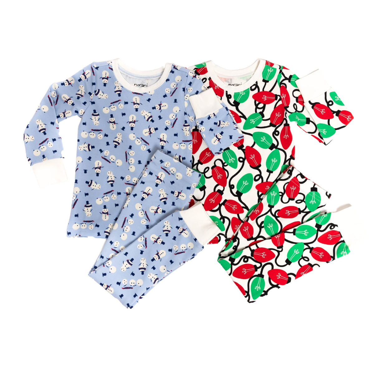 Organic Kids Pajamas - Winter Snowmen