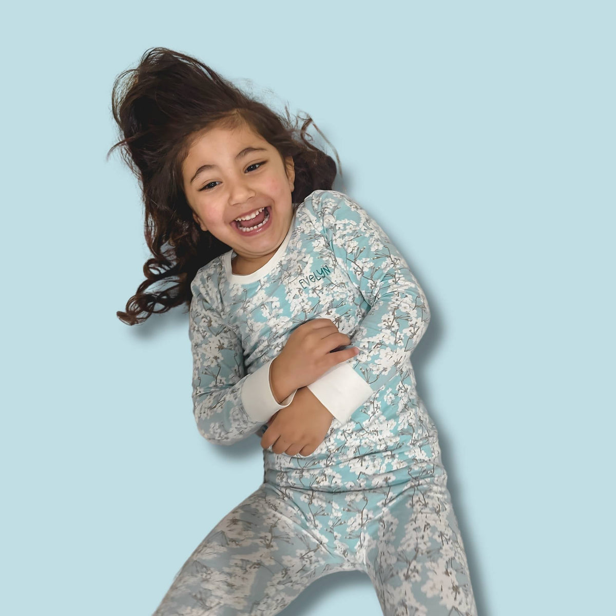 Organic Kids Pajamas - Cherry Blossoms