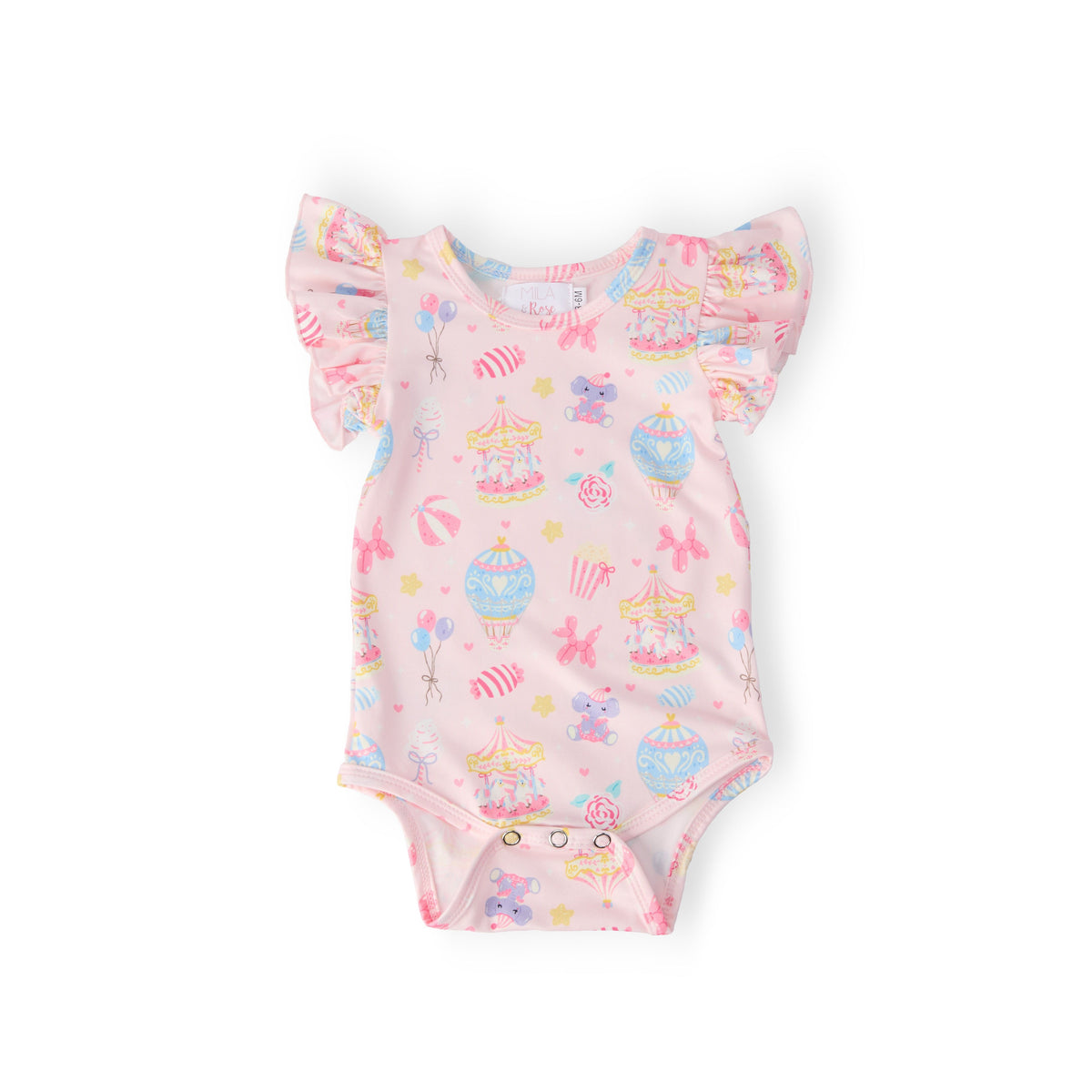Off to the Circus S/S Flutter Bodysuit