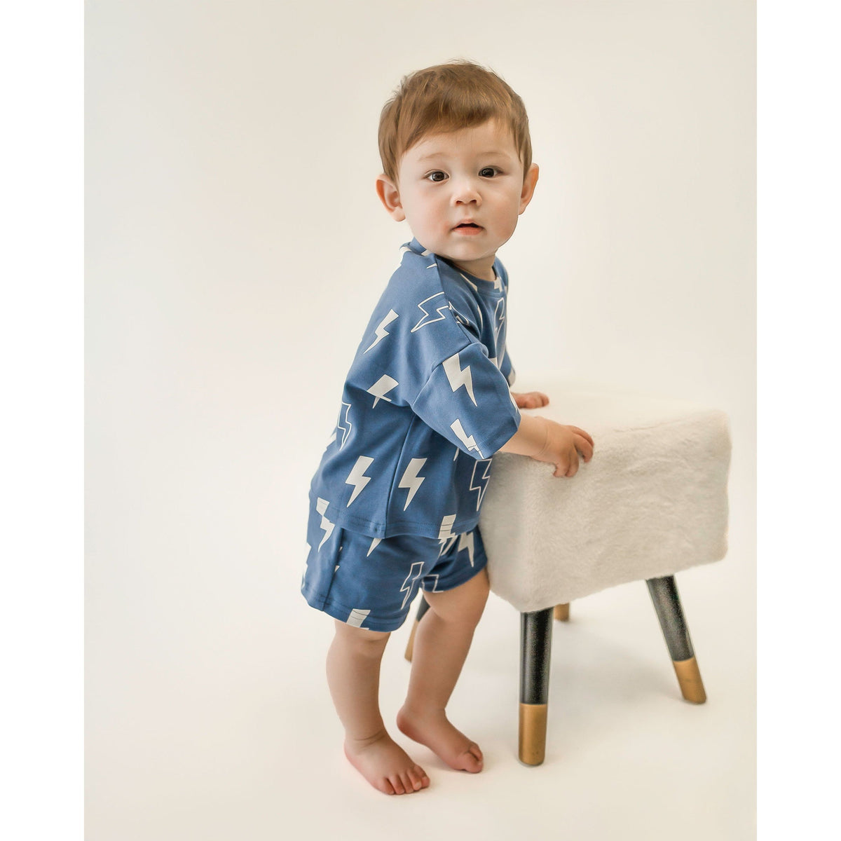 Shorts Set | Blue Bolts