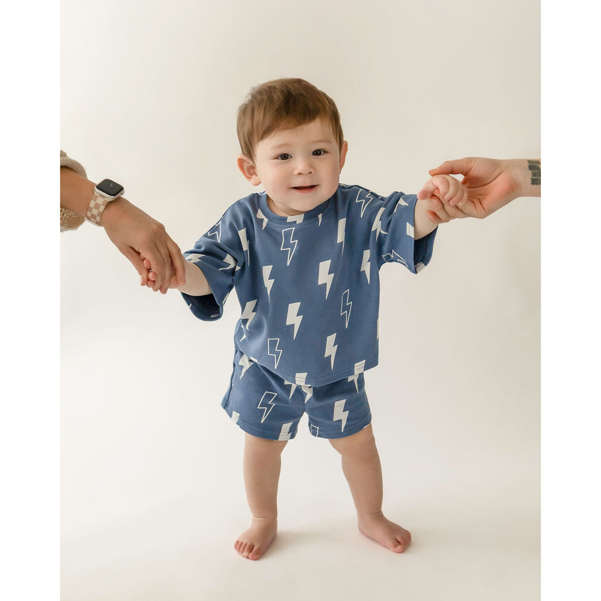 Shorts Set | Blue Bolts