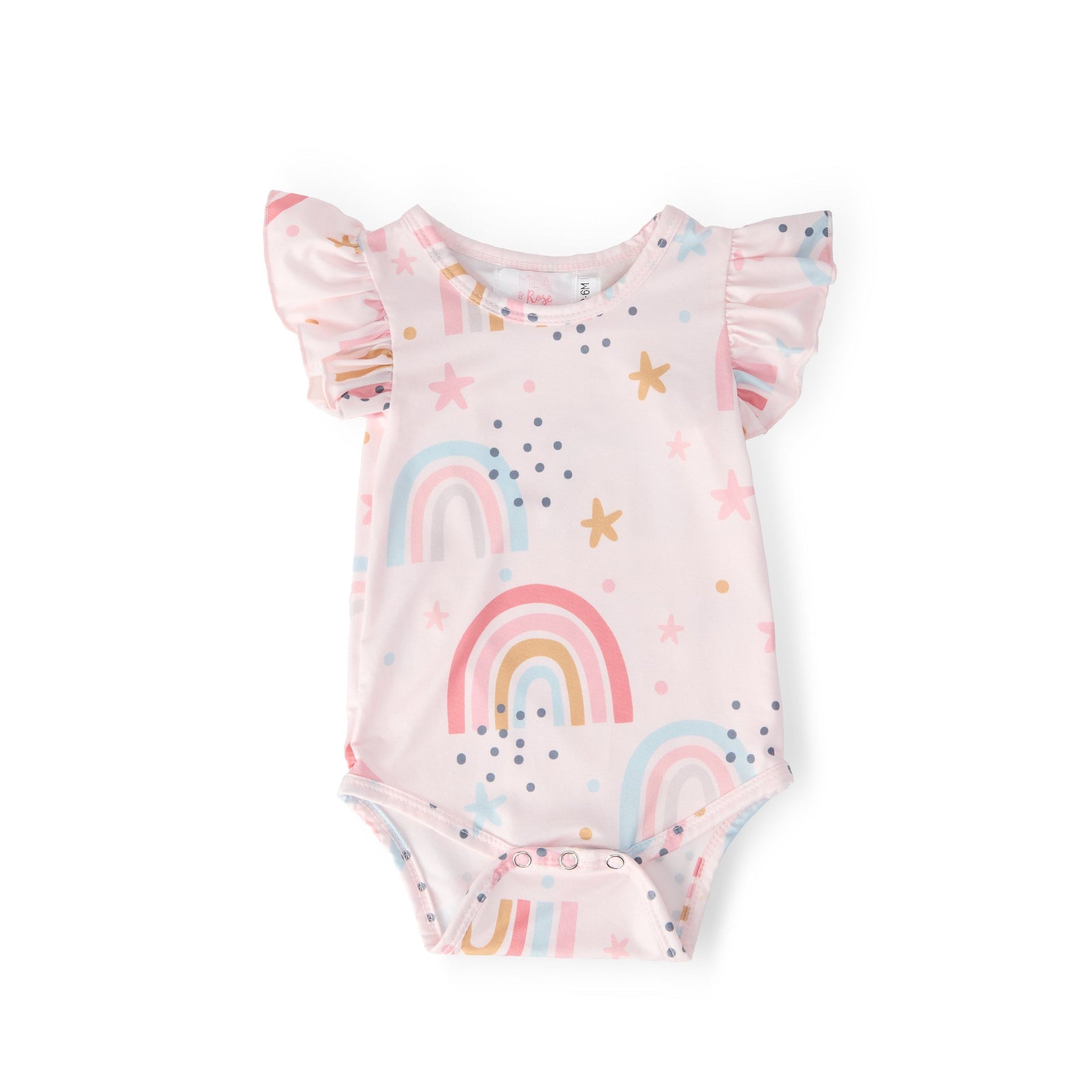 Over the Rainbow S/S Flutter Bodysuit