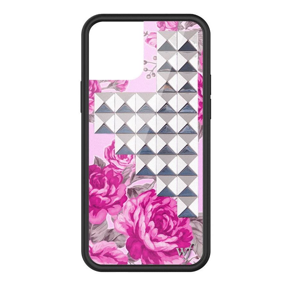 Pink Floral Stud iPhone Case