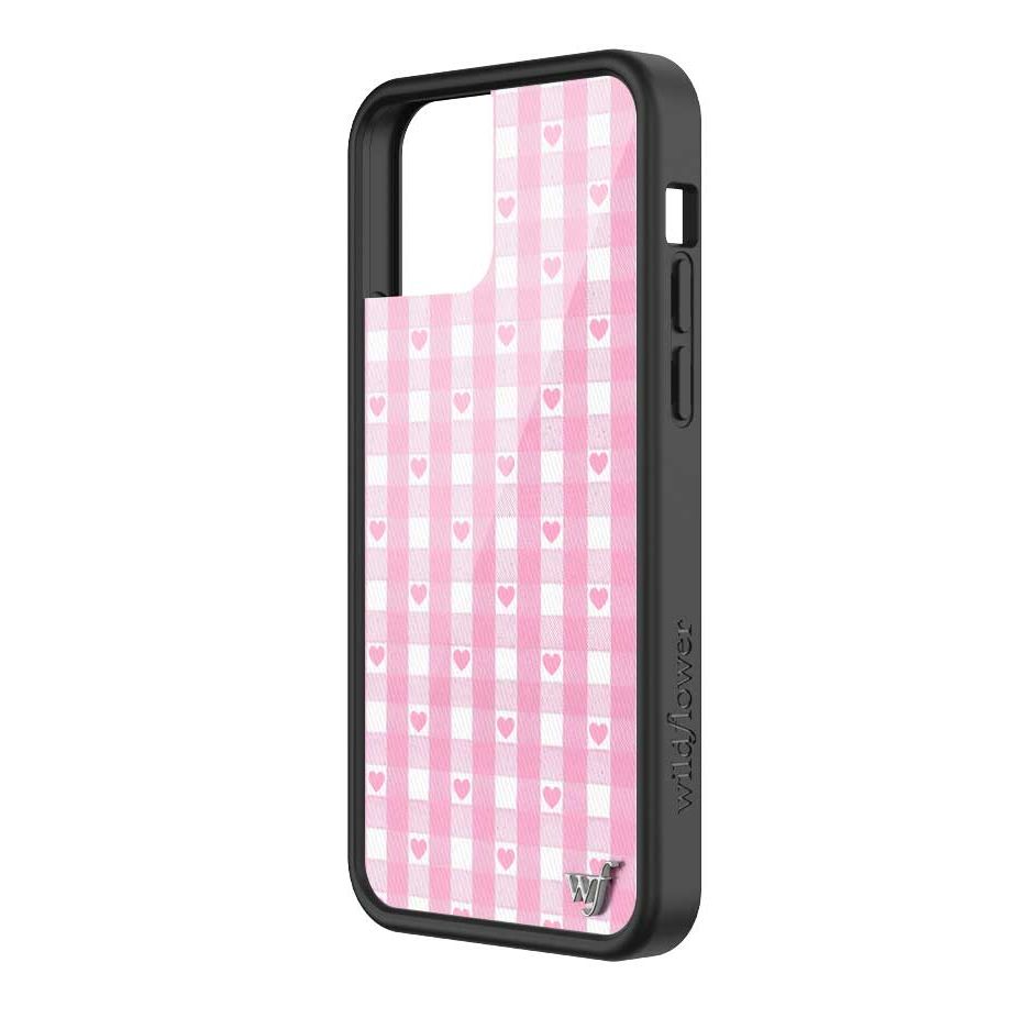 Gingham Hearts | Pink iPhone Case