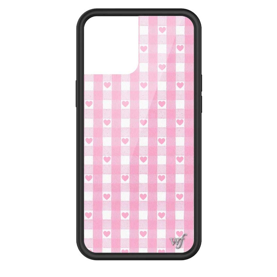 Gingham Hearts | Pink iPhone Case