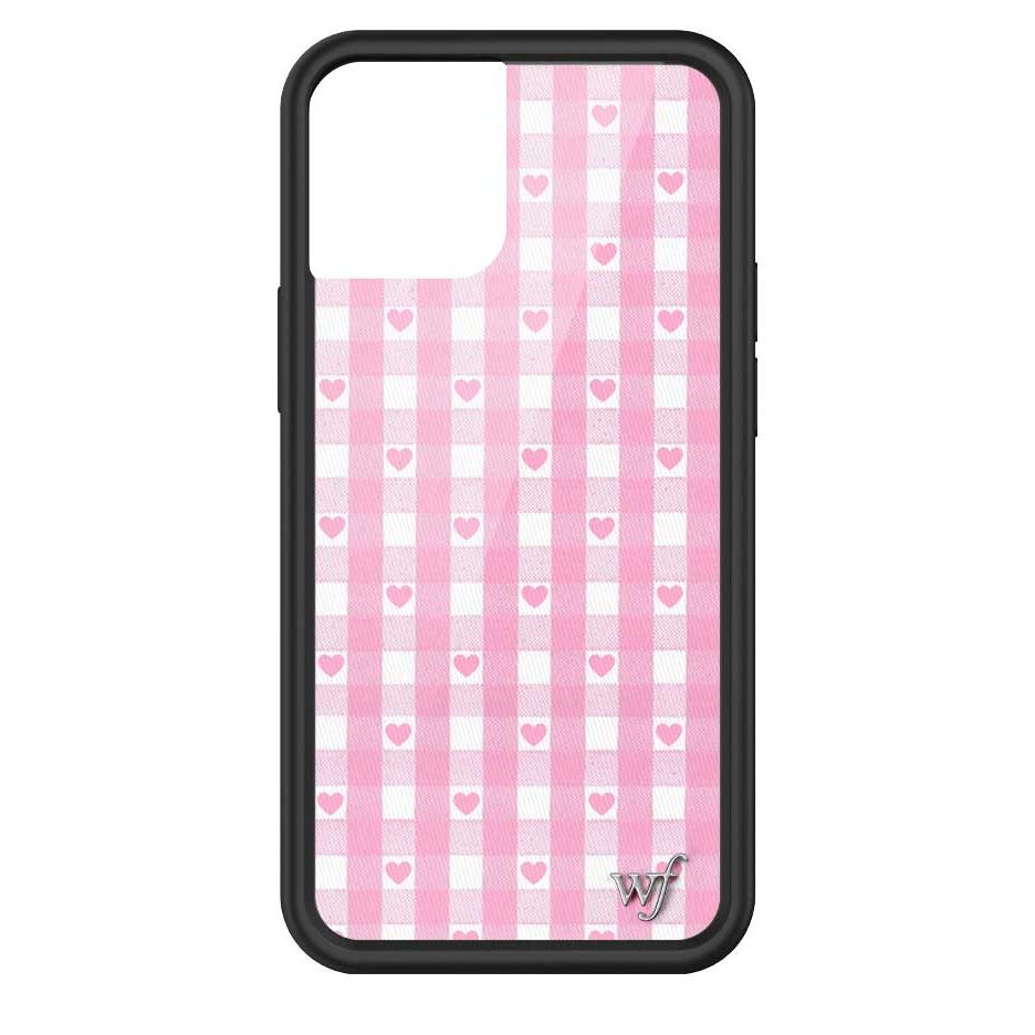 Gingham Hearts | Pink iPhone Case