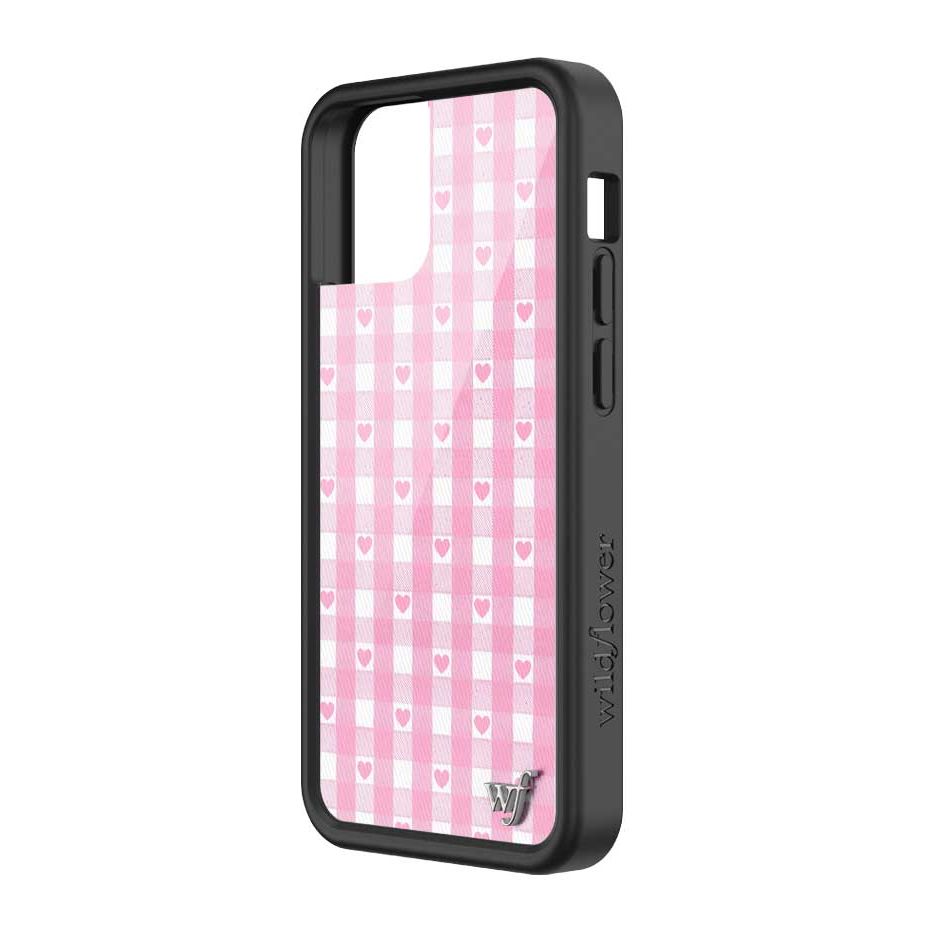 Gingham Hearts | Pink iPhone Case