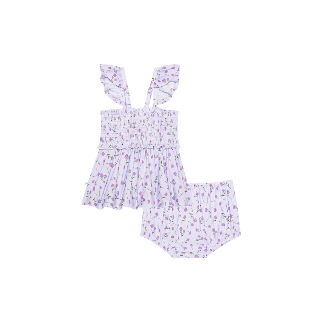 jeanette | flutter sleeve romper & bloomer