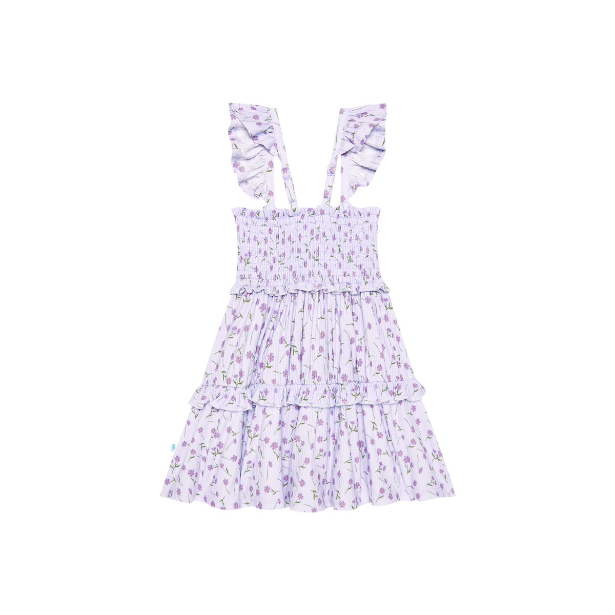jeanette | smocked flutter sleeve dress