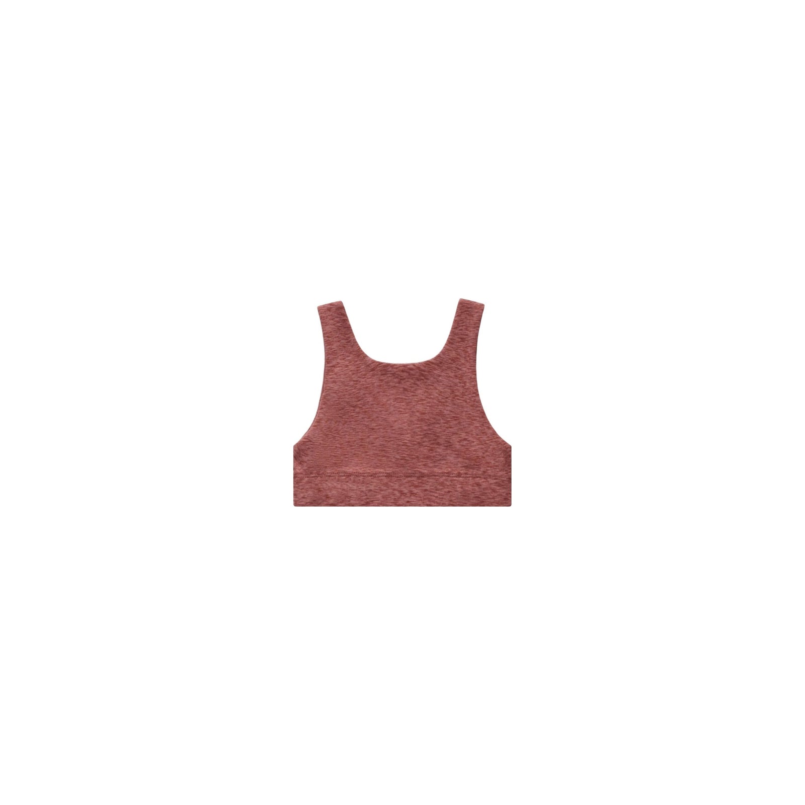 swift sports bra || heathered strawberry