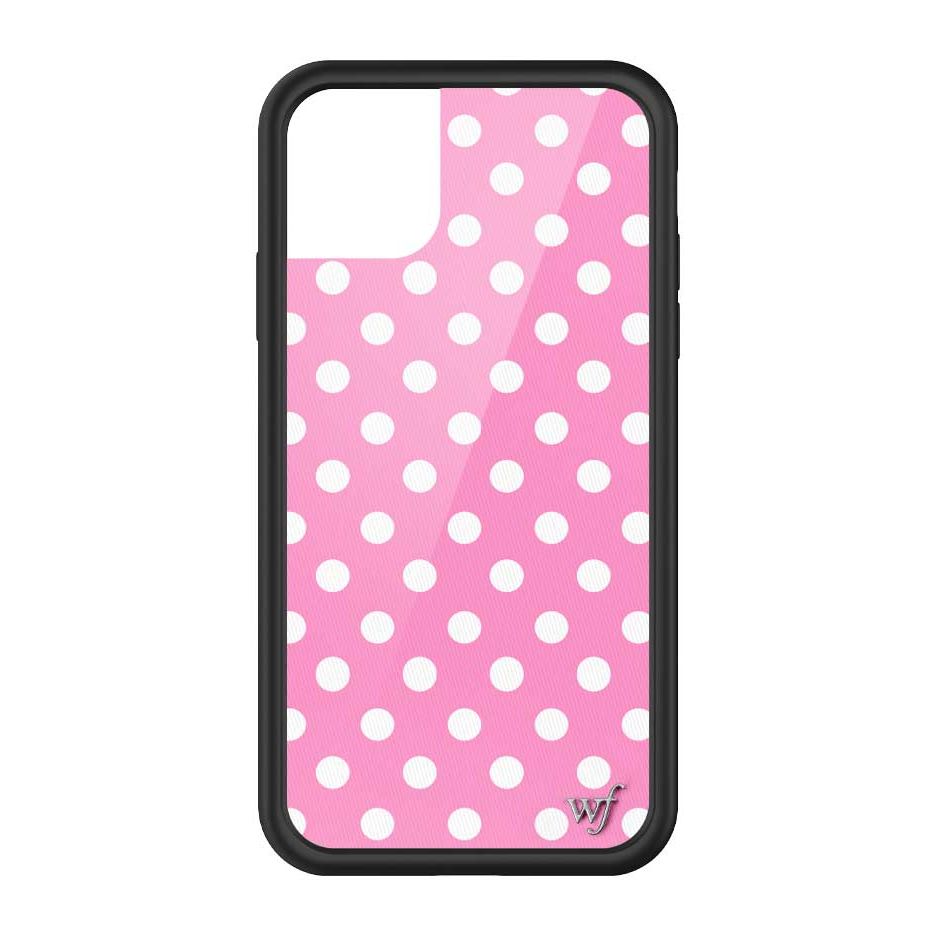 Polka Dot | Pink and White iPhone Case