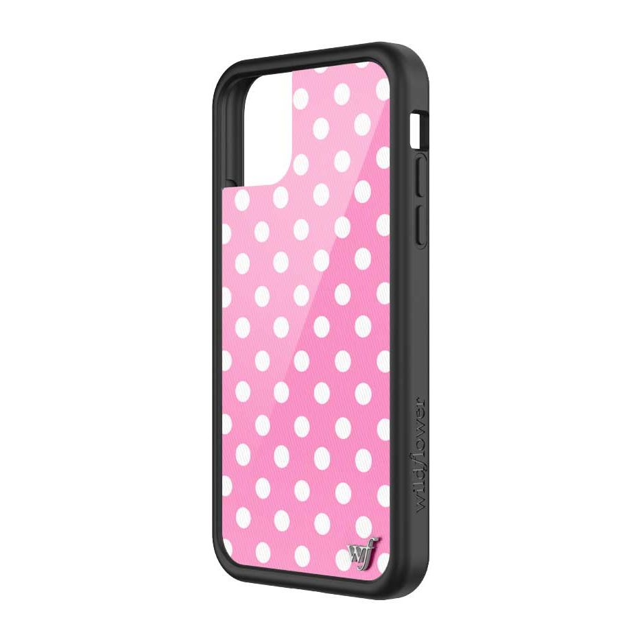 Polka Dot | Pink and White iPhone Case