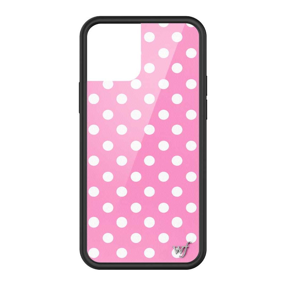 Polka Dot | Pink and White iPhone Case