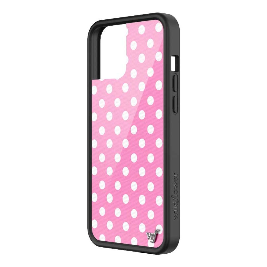 Polka Dot | Pink and White iPhone Case