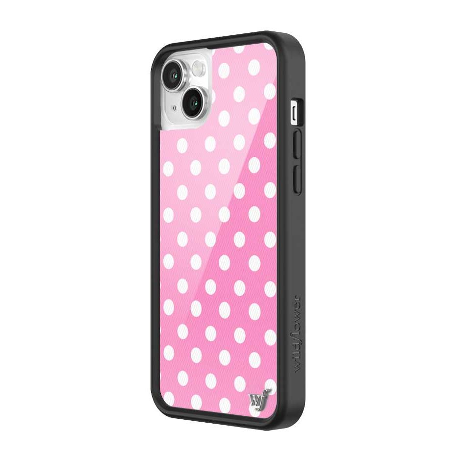 Polka Dot | Pink and White iPhone Case