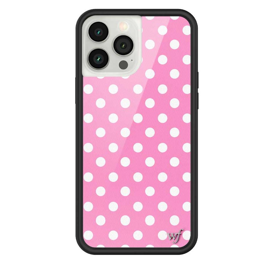 Polka Dot | Pink and White iPhone Case
