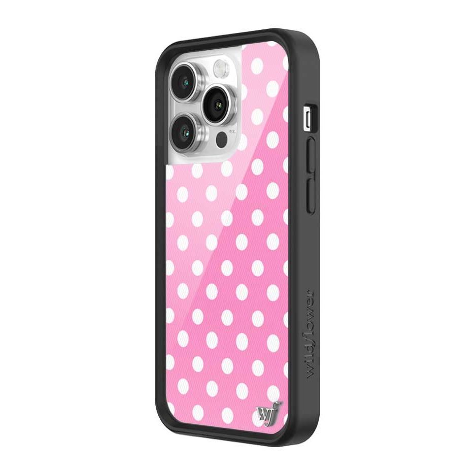 Polka Dot | Pink and White iPhone Case