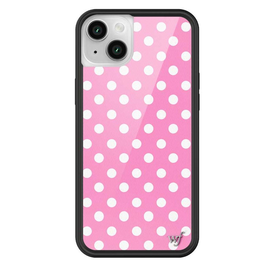 Polka Dot | Pink and White iPhone Case