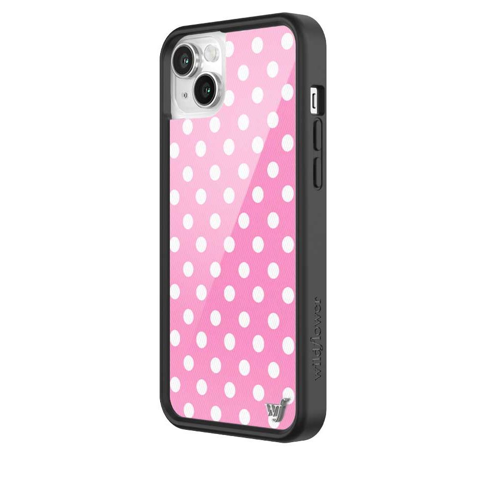 Polka Dot | Pink and White iPhone Case