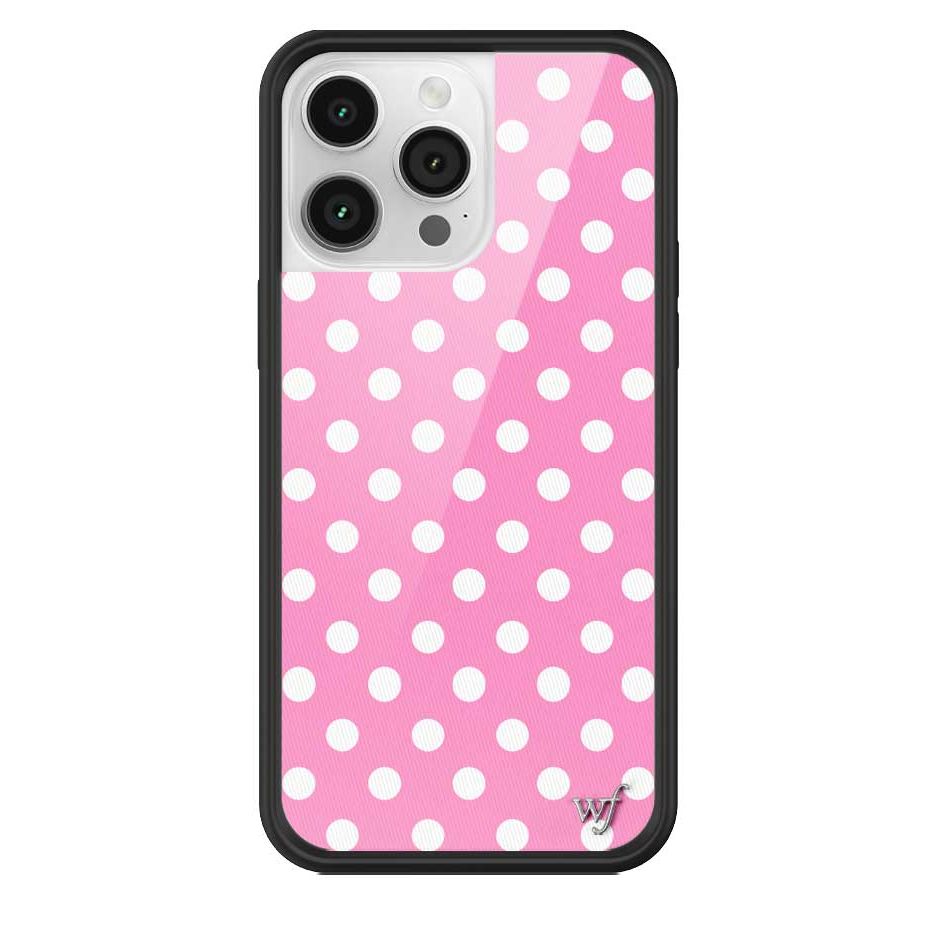 Polka Dot | Pink and White iPhone Case
