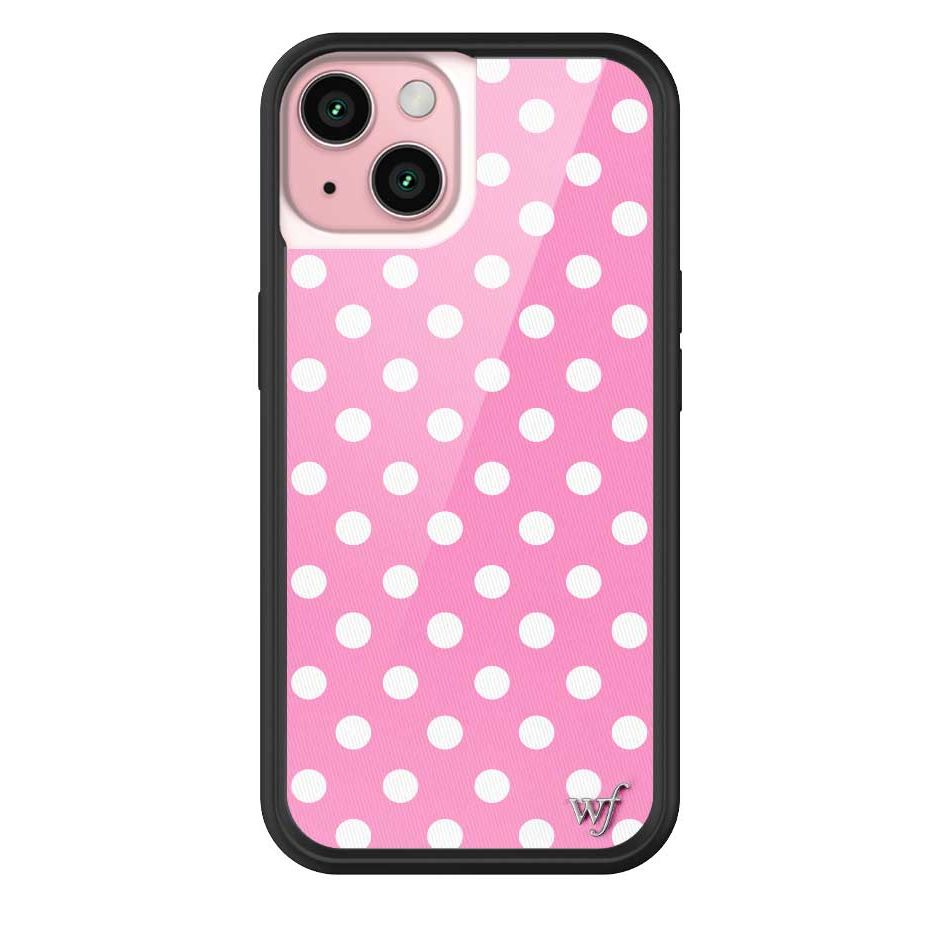 Polka Dot | Pink and White iPhone Case