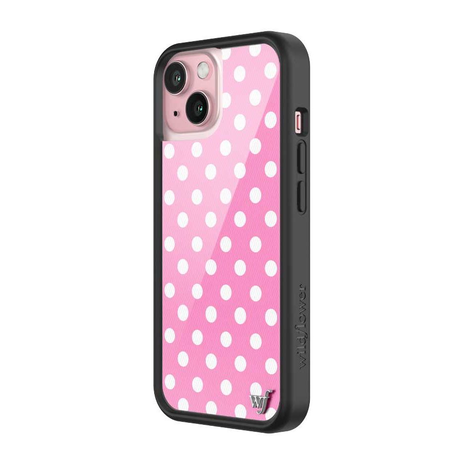 Polka Dot | Pink and White iPhone Case